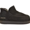 MINI STIVALETTO DONNA P67 IN SUEDE MONTONE NERO