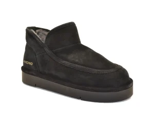 MINI STIVALETTO DONNA P67 IN SUEDE MONTONE NERO