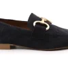 MOCASSINO FONDO COMMANDO MORSETTO CAMOSCIO CETARA BLU