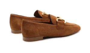 MOCASSINO FONDO COMMANDO MORSETTO CAMOSCIO CETARA WHISKY