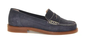 MOCASSINO IN CAMOSCIO CALF ELSA N252 BLU