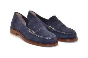 MOCASSINO IN CAMOSCIO CALF ELSA N252 BLU