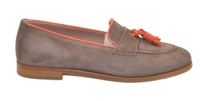 MOCASSINO IN CAMOSCIO COCCO NAPPA ARANCIONE 4039-11114 D0520006-692