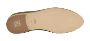 MOCASSINO IN CAMOSCIO OLIVE NAPPA FUXIA 072-10844 D0520006-692