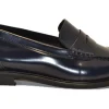 MOCASSINO IN PELLE ABRASIV LUXOR BLU