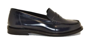 MOCASSINO IN PELLE ABRASIV LUXOR BLU