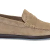 MOCASSINO IN PELLE SCAMOSCIATA BEIGE AVENA 14B2