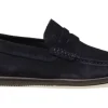MOCASSINO IN PELLE SCAMOSCIATA CASTORO BLU 14B2