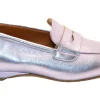 MOCASSINO LEA IN CUOIO VITELLO LAMINATO LILLA