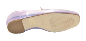 MOCASSINO LEA IN CUOIO VITELLO LAMINATO LILLA
