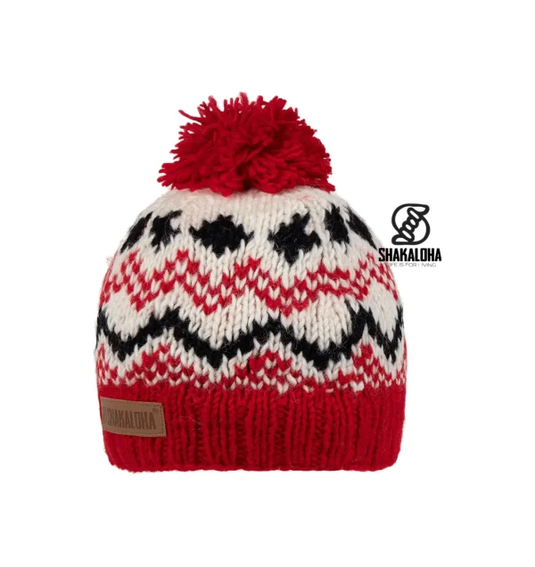 MOD BREXO BEANIE NEPAL IN LANA VARIANTE RED ONESIZE