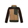 NEPAL MAN FLEECE T740 VERDE MARRONE BEIGE