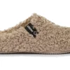 PANTOFOLE YORK CURLY BEIGE CAMEL