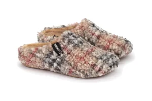 PANTOFOLE YORK PLAID BORREGO BEIGE