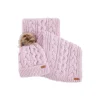 PENSHAW BEANIE AND SCARF GIFT SET LAVANDER HAZE