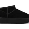 PLATFORM WINTER BOOT SUEDE YWPLA01 BLACK