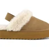 PLATFORM SLIPPER TAN