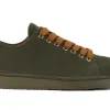 P01M017-00892169 SNEAKERS SUEDE MILITARY GREEN BROWN SUGAR