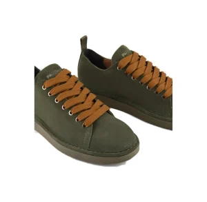 P01M017-00892169 SNEAKERS SUEDE MILITARY GREEN BROWN SUGAR