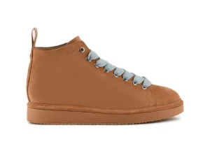 POLACCHINO DONNA P01 IN SUEDE FODERATO IN MICROFIBRA BROWN SUGAR AZZURRO