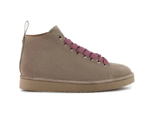 POLACCHINO DONNA P01 IN SUEDE FODERATO IN MICROFIBRA WALNUT BROWNROSE