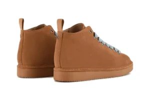 POLACCHINO DONNA P01 IN SUEDE FODERATO IN MICROFIBRA BROWN SUGAR AZZURRO