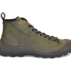 POLACCHINO P03 IN SUEDE ANKLE BOOT MILITARY GREEN