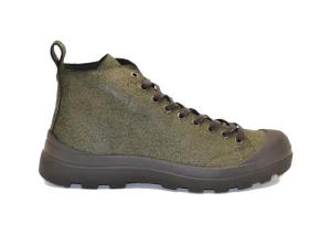 POLACCHINO P03 IN SUEDE ANKLE BOOT MILITARY GREEN