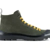 Polacchino P03 in Suede foderato in Microfibra VERDE MILITARE GIALLO