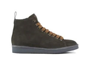 Polacchino P01 in Suede foderato in Faux Fur KHAKI NOCE
