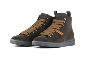 Polacchino P01 in Suede foderato in Faux Fur KHAKI NOCE