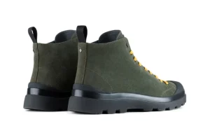 Polacchino P03 in Suede foderato in Microfibra VERDE MILITARE GIALLO