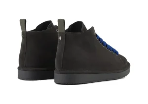 POLACCHINO UOMO P01 IN SUEDE FODERATO IN MICROFIBRA ANTRACITE ULTRAMARINE