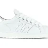 P01W013-00690029 SNEAKER LEATHER MIRRORED WHITE SILVER