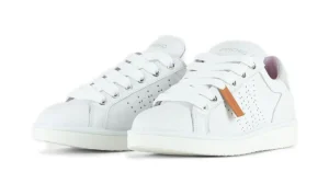 P01W013-00690029 SNEAKER LEATHER MIRRORED WHITE SILVER