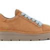 P89W007-00892175 SNEAKER LINEN SUEDE MICROPHIBRE LINING BROW SUGAR AZURE
