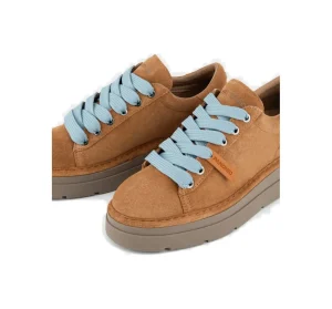 P89W007-00892175 SNEAKER LINEN SUEDE MICROPHIBRE LINING BROW SUGAR AZURE