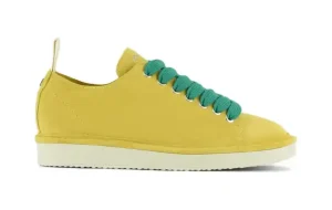 P01W001-00552112 SNEAKER SUEDE YELLOW PEPPER GREEN