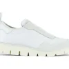 P05W007-0064A001 SLIP ON NYLON SUEDE WHITE w