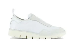 P05W007-0064A001 SLIP ON NYLON SUEDE WHITE w