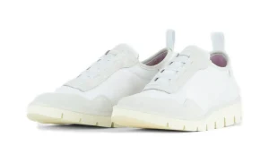 P05W007-0064A001 SLIP ON NYLON SUEDE WHITE w