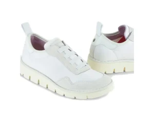 P05W007-0064A001 SLIP ON NYLON SUEDE WHITE w