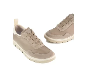 P05W001-9000V005 SLIP ON NYLON SUEDE DOVE GREY