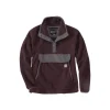 RELAXED PULLOVER FLEECE BLACKBERRY HEATHER