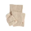 SALTBURN BEANIE AND SCARF PEARL GIFT SET