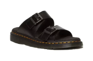 SANDALI JOSEF IN PELLE CON FIBBIA BLACK ANALINE