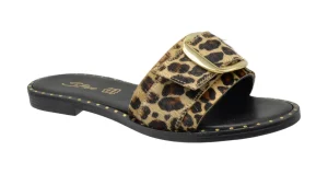 SANDALO CIABATTA LEOPARD PONY E2-059