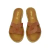 SANDALO CIABATTA TABACCO LEATHER E2-016