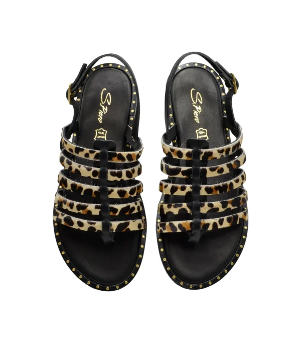 SANDALO INFRADITO LEOPARD PONY E2-044