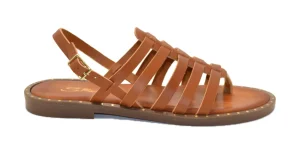 SANDALO INFRADITO TABACCO LEATHER E2-044